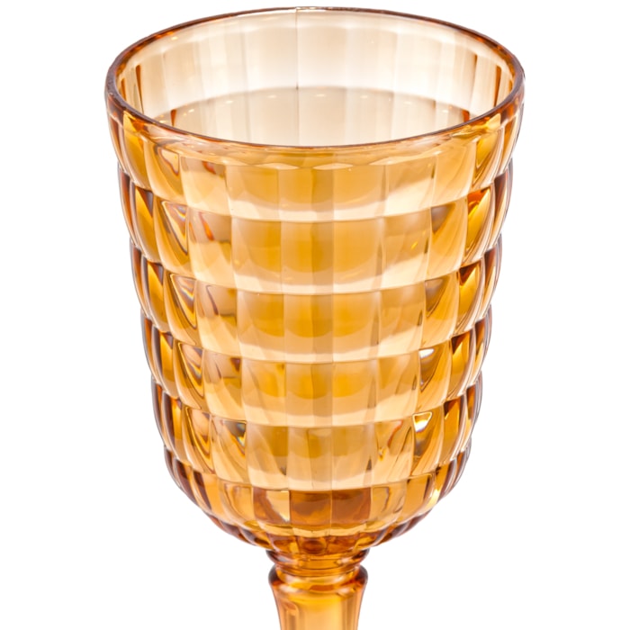 Taça em Acrílico Itacaré Âmbar - 450ml - Madel Home