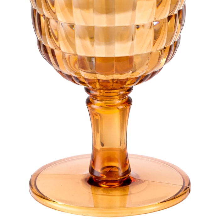 Taça em Acrílico Itacaré Âmbar - 450ml - Madel Home