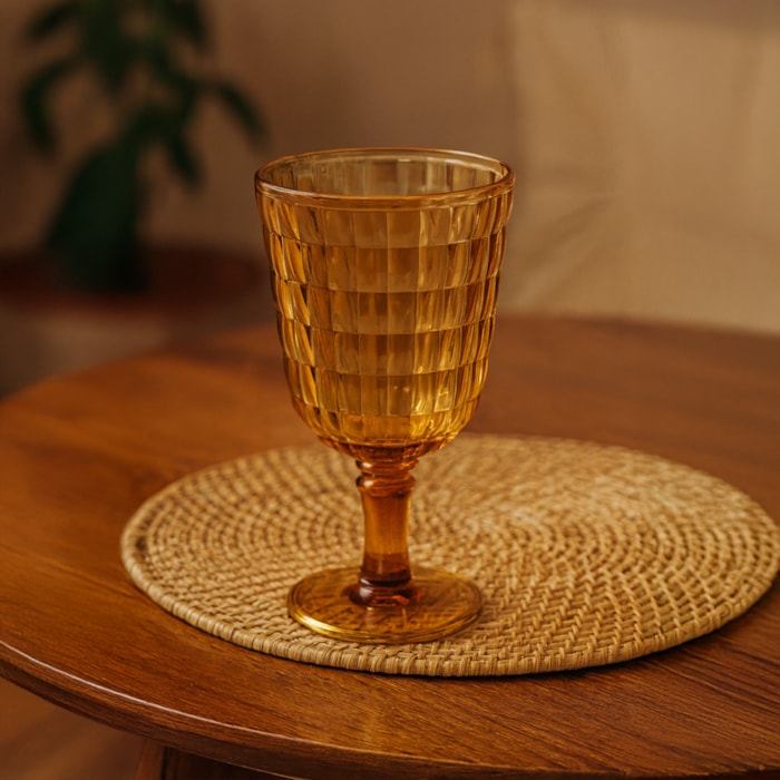 Taça em Acrílico Itacaré Âmbar - 450ml - Madel Home
