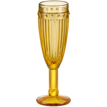 Taças de Champagne de Vidro Âmbar 185ml - 6 Peças