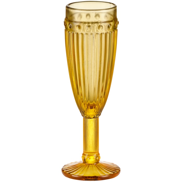 Taças de Champagne de Vidro Âmbar 185ml - 6 Peças - Madel Home