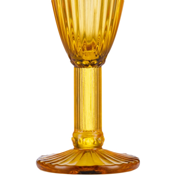 Taças de Champagne de Vidro Âmbar 185ml - 6 Peças - Madel Home