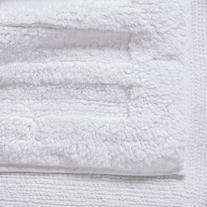 Tapete Antiderrapante 100% Algodão Branco Salvatore Trussardi - 120x60cm - Madel Home