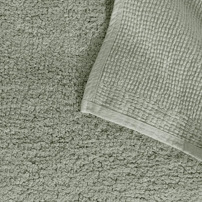 Tapete Antiderrapante 100% Algodão Carmel Pistacchio Trussardi - 80x60cm - Madel Home