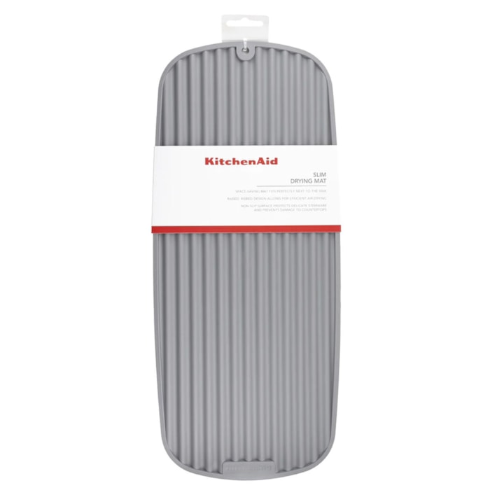 Tapete de Secagem para Copos e Louças em Silicone KitchenAid Cinza - Madel Home