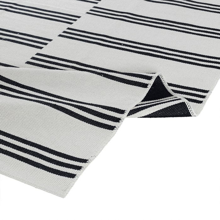 Tapete Portobello Algodão Reciclado (200X250) Preto - Madel Home