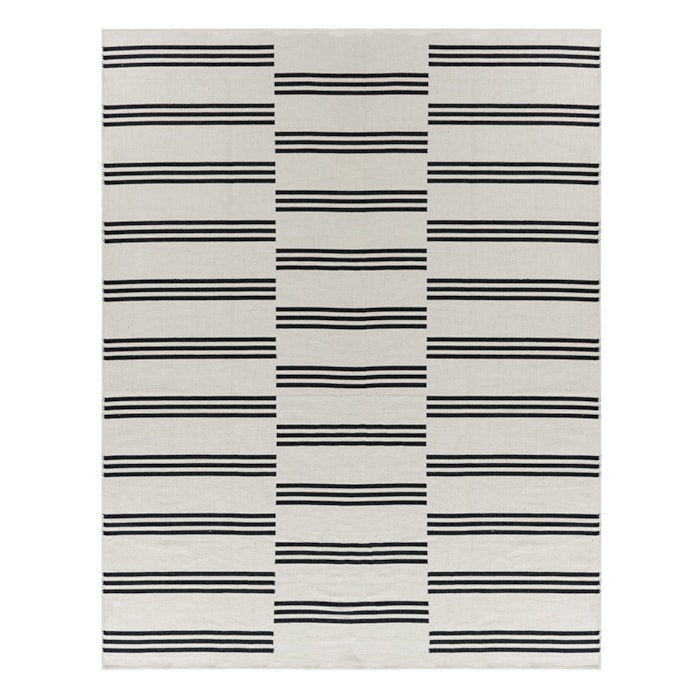 Tapete Portobello Algodão Reciclado (200X250) Preto - Madel Home
