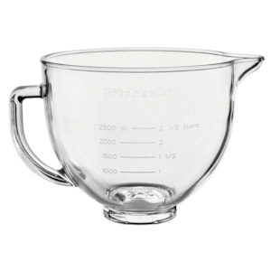 Tigela de Vidro Lisa para Stand Mixer KitchenAid
