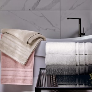 Toalha Banhão Lecce 100% Algodão Branco Trussardi