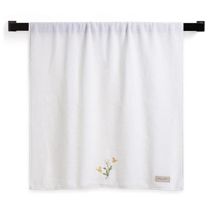 Toalha de Banho 100% Algodão Margarida Branco Trussardi - Madel Home