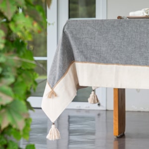 Toalha de Mesa Redonda 100% Algodão Fendi 6 Lugares Varkala - 180m