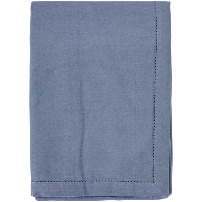 Toalha de Mesa Retangular 100% Algodão Azul 10 Lugares - 180x320m - Madel Home