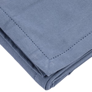 Toalha de Mesa Retangular 100% Algodão Azul 10 Lugares - 180x320m