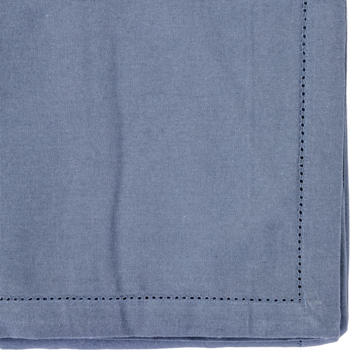 Toalha de Mesa Retangular 100% Algodão Azul 10 Lugares - 180x320m - Madel Home