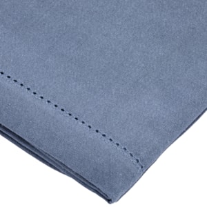Toalha de Mesa Retangular 100% Algodão Azul 4 Lugares - 140x180m
