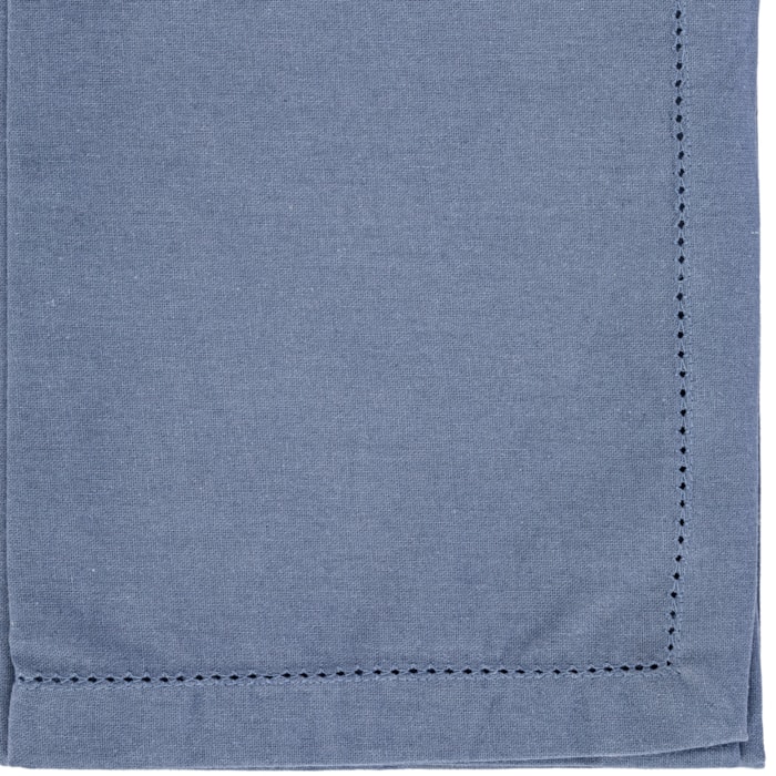 Toalha de Mesa Retangular 100% Algodão Azul 4 Lugares - 140x180m - Madel Home