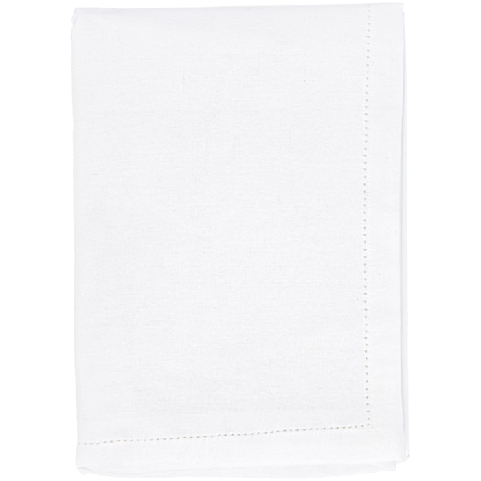 Toalha de Mesa Retangular 100% Algodão Branco 10 Lugares - 180x320m - Madel Home