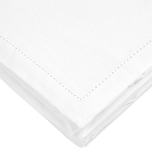 Toalha de Mesa Retangular 100% Algodão Branco 10 Lugares - 180x320m