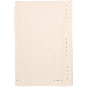 Toalha de Mesa Retangular 100% Algodão Cru 4 Lugares - 140x180m
