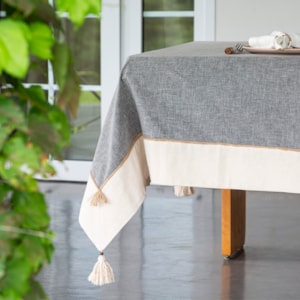 Toalha de Mesa Retangular 100% Algodão Fendi 8 Lugares Varkala - 180x270m