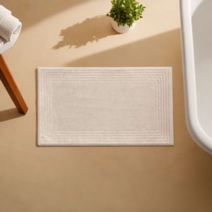 Toalha de Piso Linee 100% Algodão Gelo Trussardi