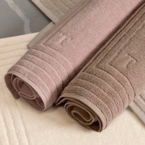 Toalha de Piso Linee 100% Algodão Nocciola Trussardi