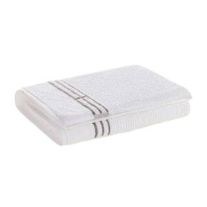 Toalha de Praia 100% Algodão Isola Branco/Legno Trussardi