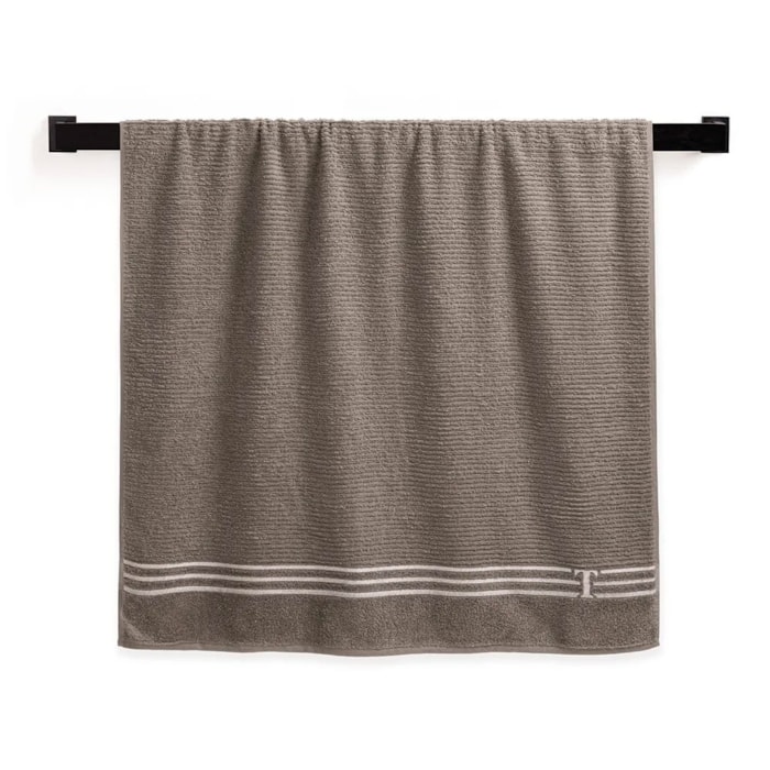 Toalha de Praia 100% Algodão Isola Legno/Branco Trussardi - Madel Home