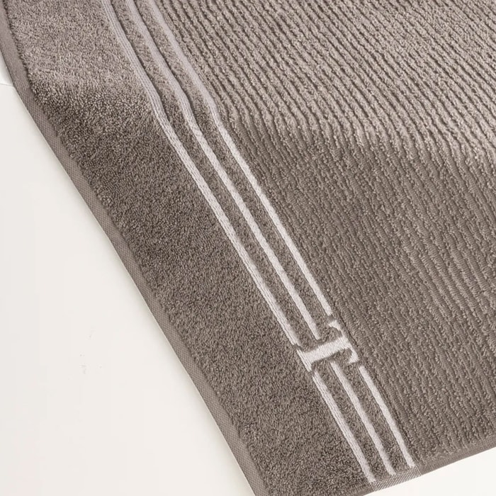 Toalha de Praia 100% Algodão Isola Legno/Branco Trussardi - Madel Home