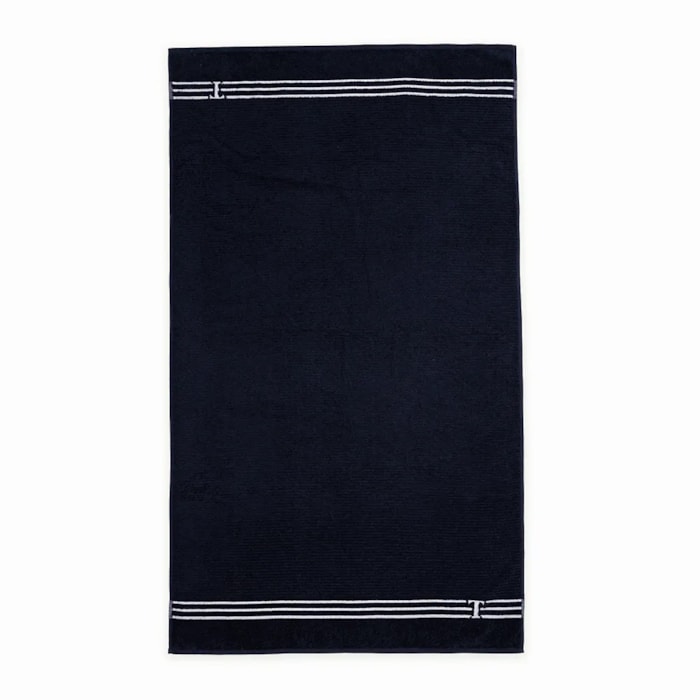 Toalha de Praia 100% Algodão Isola Marino/Branco Trussardi - Madel Home