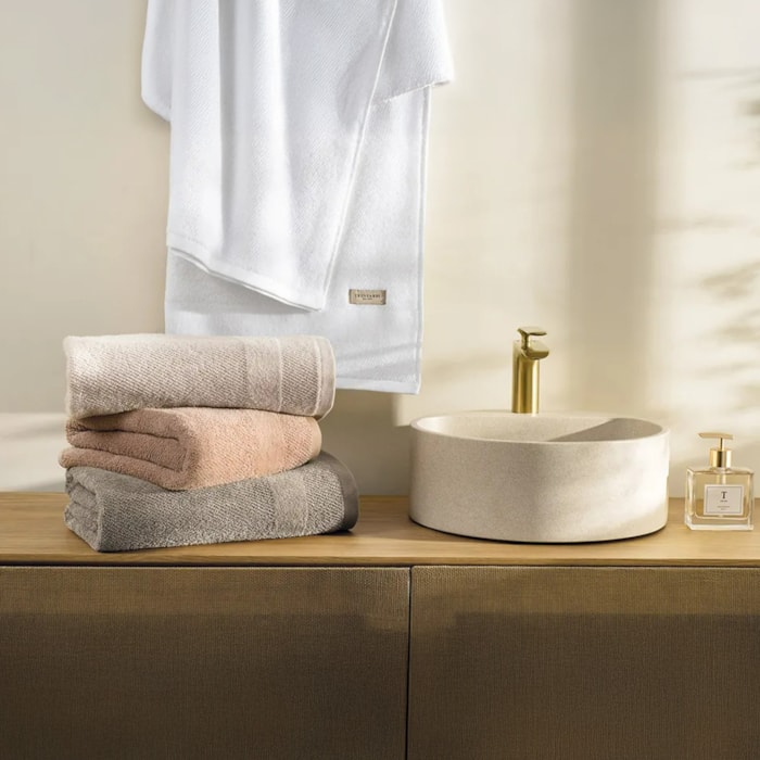 Toalha de Rosto 100% Algodão Borgia Argila Trussardi - Madel Home