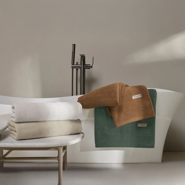 Toalha de Rosto 100% Algodão Borgia Nocciola Trussardi - Madel Home