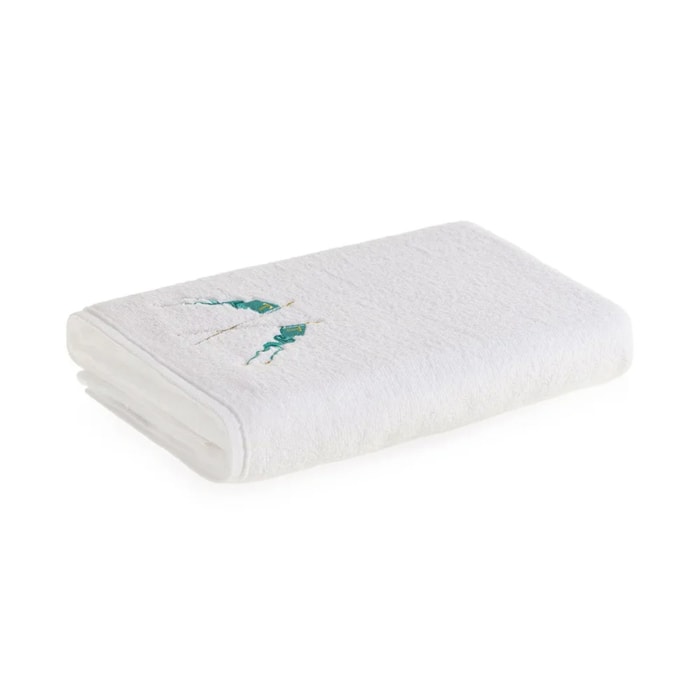 Toalha de Rosto 100% Algodão Cavaliere Branco Trussardi - Madel Home