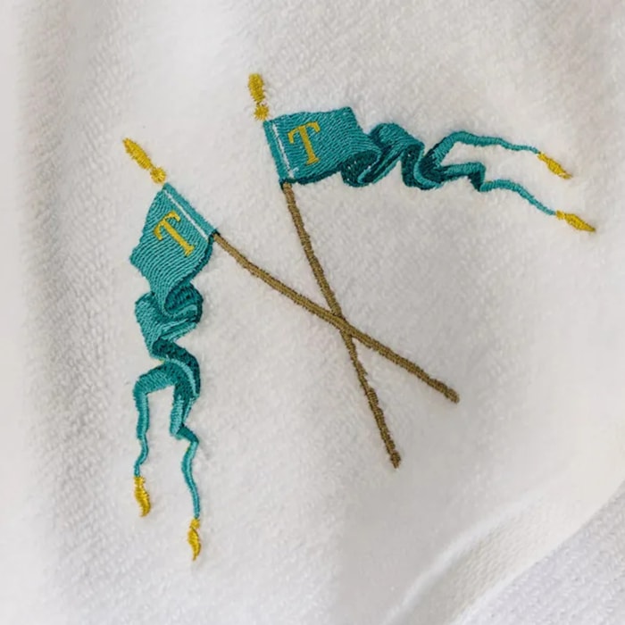 Toalha de Rosto 100% Algodão Cavaliere Branco Trussardi - Madel Home