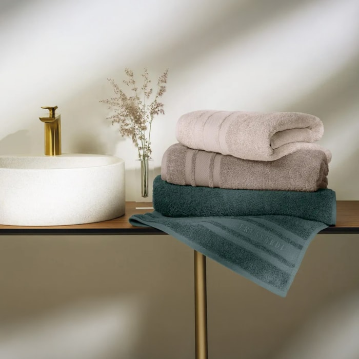 Toalha de Rosto 100% Algodão Lecce Argila Trussardi - Madel Home
