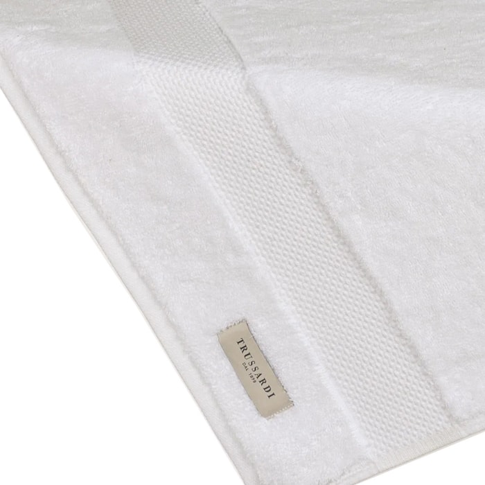 Toalha de Rosto 100% Algodão Lussure Branco Trussardi - Madel Home