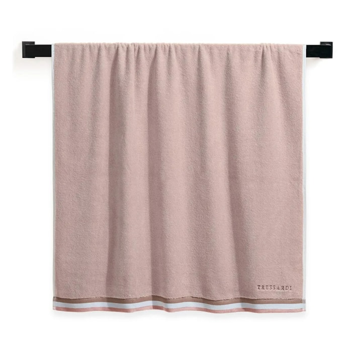 Toalha de Rosto Algodão Bordado Montello Soft Rosé Trussardi - Madel Home