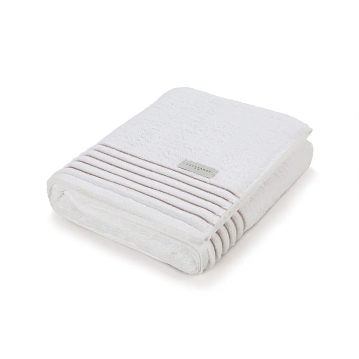 Toalha de Rosto Algodão Palladio Branco/Legno Trussardi - Madel Home