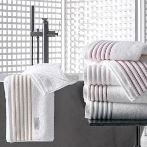 Toalha de Rosto Algodão Palladio Branco/Legno Trussardi