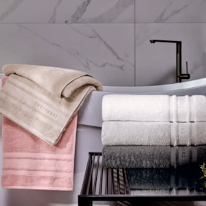 Toalha de Rosto Lecce 100% Algodão Branco Trussardi
