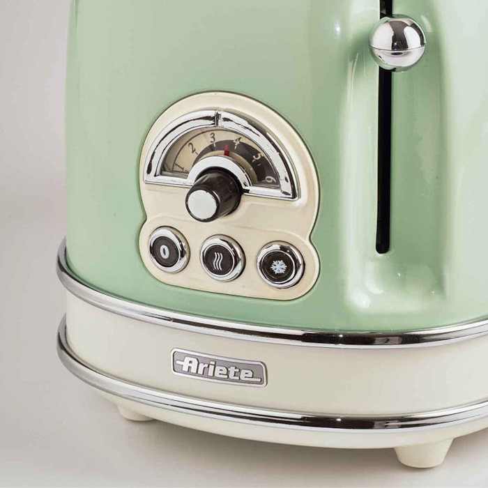 Torradeira 750W 6 Níveis Aço Inox Verde Ariete - 127V - Madel Home