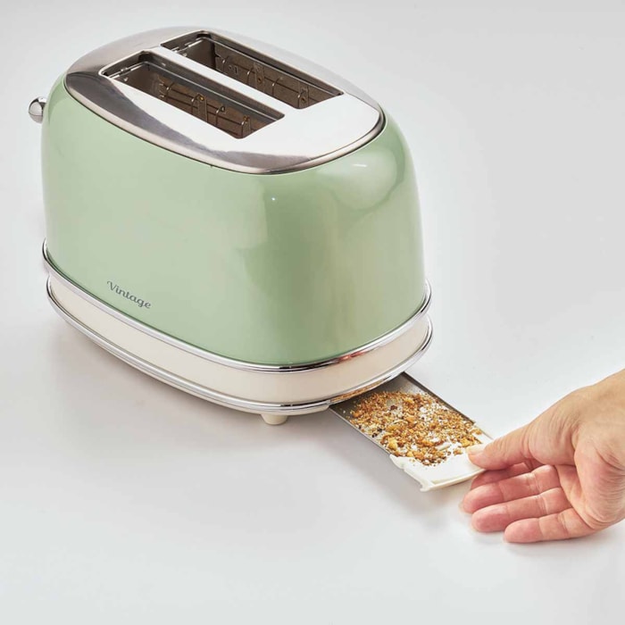 Torradeira 750W 6 Níveis Aço Inox Verde Ariete - 127V - Madel Home
