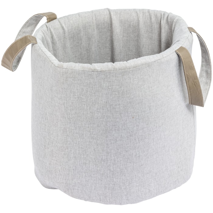 Toy Bag Linen Tamanho Único Tecido Bege - Madel Home