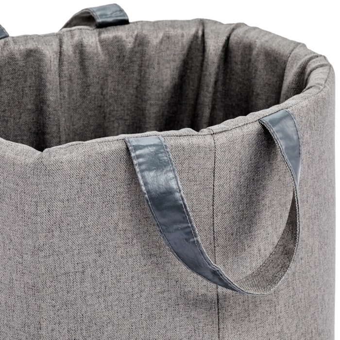 Toy Bag Linen Tamanho Único Tecido Grafite - Madel Home