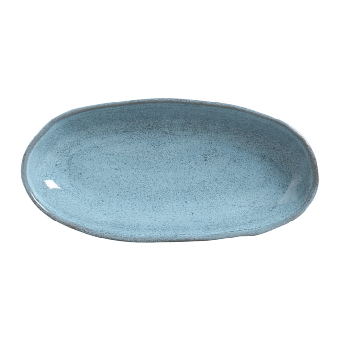 Travessa Oval em Cerâmica Funda Orgânico Breeze Porto Brasil - 32cm - Madel Home