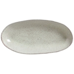 Travessa Oval em Cerâmica Funda Orgânico Pistache Porto Brasil - 32cm