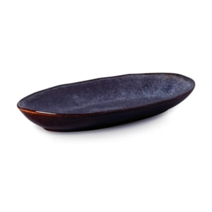 Travessa Oval em Cerâmica Funda Orgânico Titanium Porto Brasil - 32cm