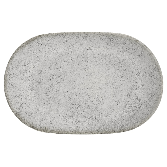 Travessa Retangular em Cerâmica Concrete Alleanza - 34cm - Madel Home