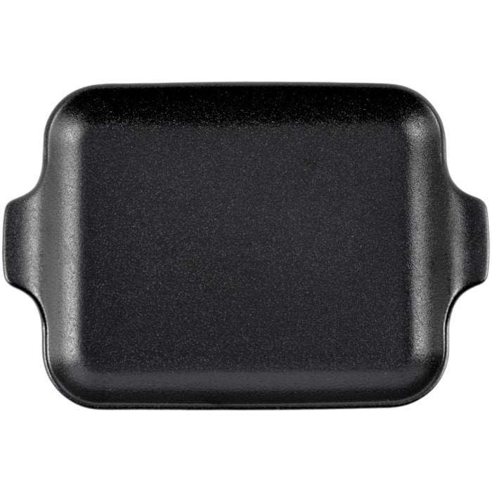 Travessa Retangular Onix em Cerâmica 30cm Preta - Madel Home