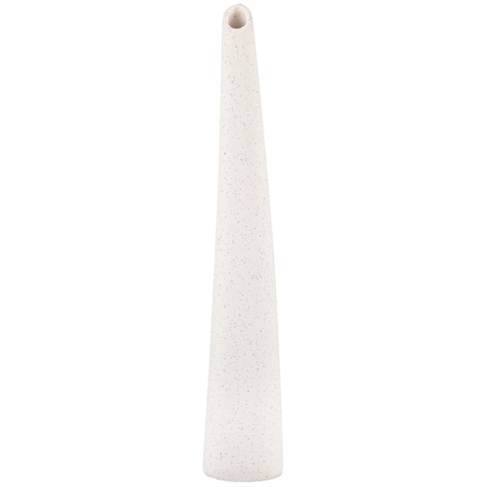Vaso de Cerâmica Aira Off-White Alto - 36,5cm - Madel Home